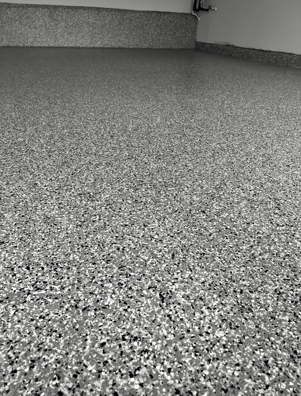 Flake garage floor