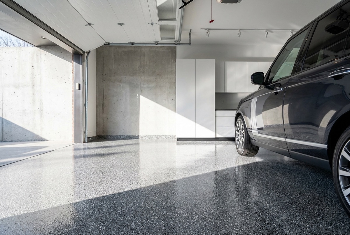 Garage epoxy flooring