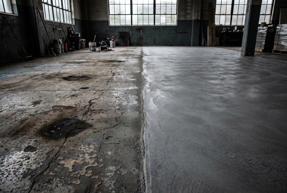 Concrete surface preparation