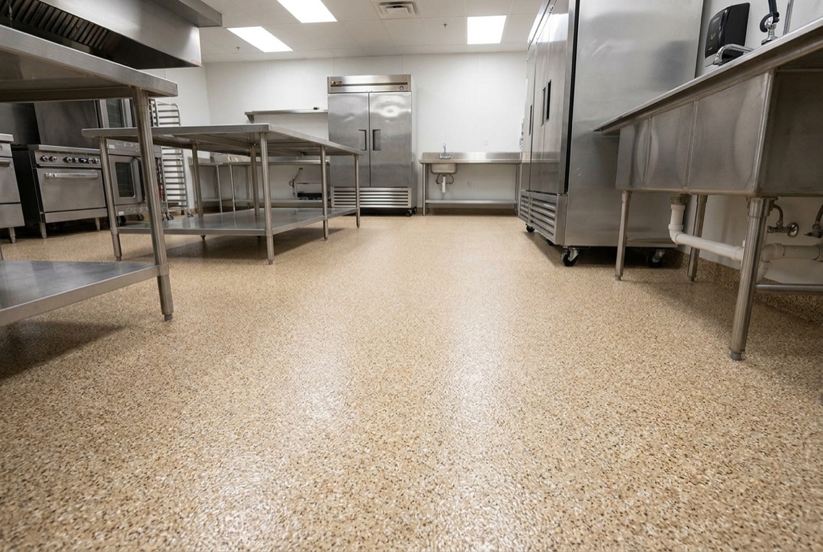 Quartz epoxy flooring